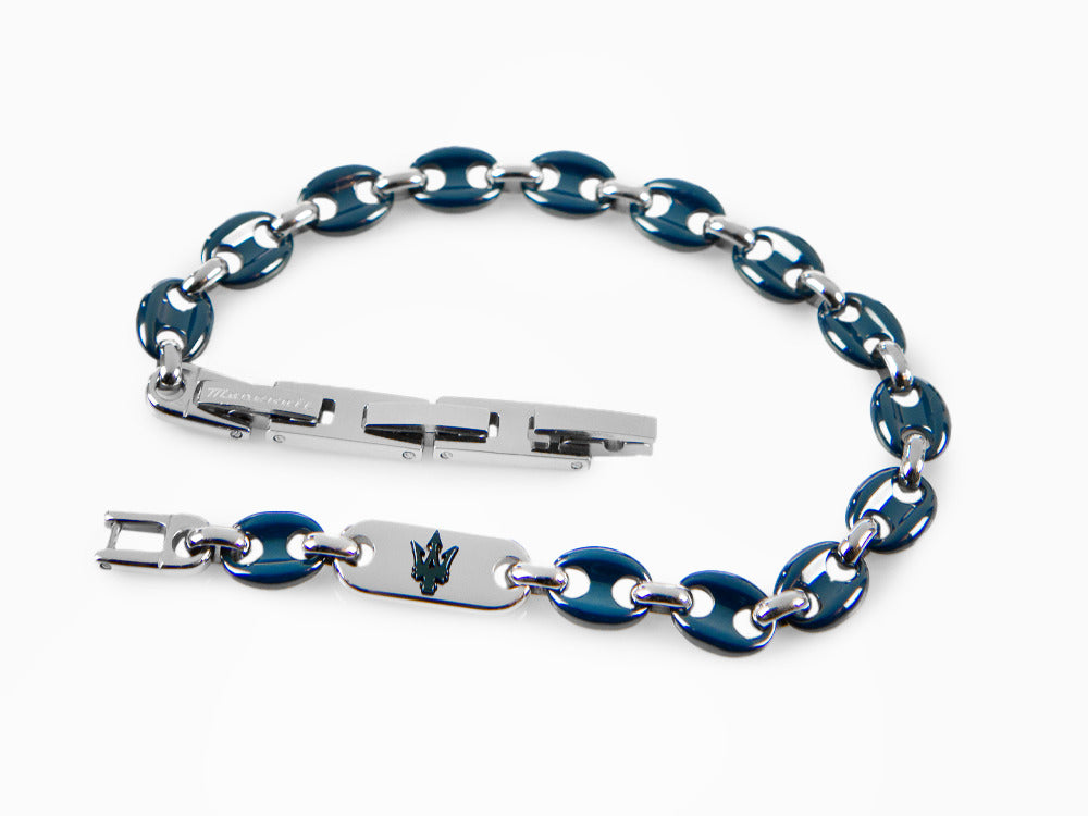 Pulsera Maserati Gioielli, Acero inoxidable, Plata, PVD, JM422ATZ18