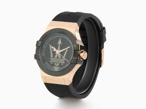 Reloj de Cuarzo Maserati Potenza, Negro, 42 mm, Cristal mineral, R8851108002