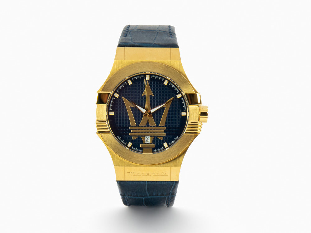 Reloj de Cuarzo Maserati Potenza, Azul, 42 mm, Cristal mineral, R8851108035