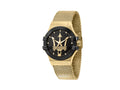 Reloj de Cuarzo Maserati Potenza, Negro, 42 mm, Cristal mineral, R8853108006