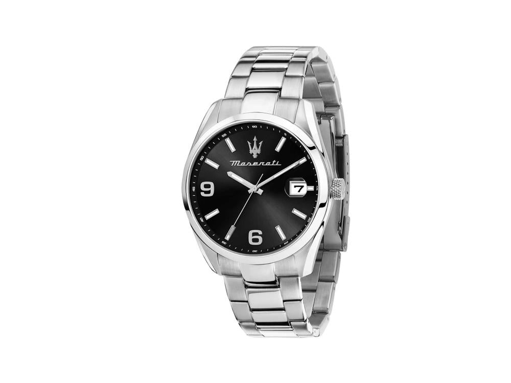 Reloj de Cuarzo Maserati Attrazione, Negro, 43 mm, Cristal mineral, R8853151007