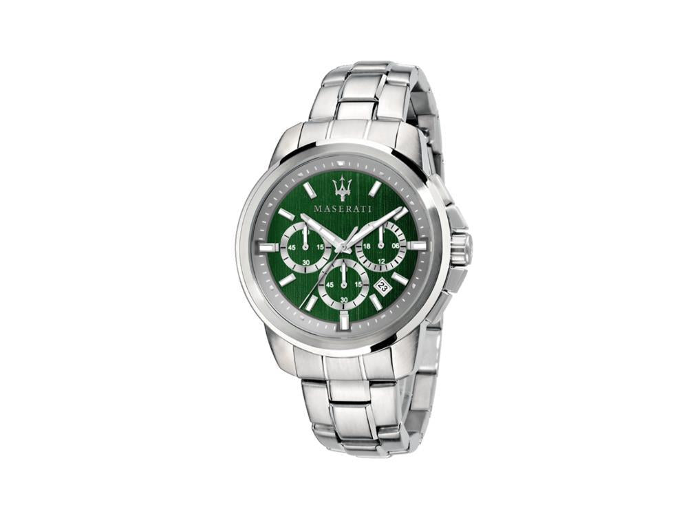 Reloj de Cuarzo Maserati Successo, Verde, 44 mm, Cristal mineral R8873621017