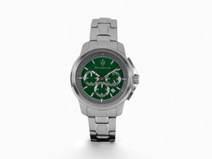 Reloj de Cuarzo Maserati Successo, Verde, 44 mm, Cristal mineral R8873621017