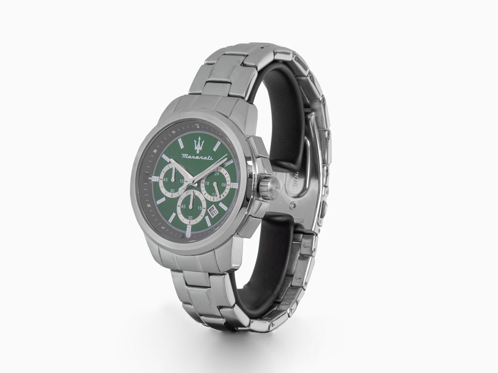 Reloj de Cuarzo Maserati Successo, Verde, 44 mm, Cristal mineral R8873621017