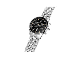 Reloj de Cuarzo Maserati Tradizione, Negro, 45 mm, Cristal mineral, R8873646004