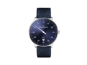 Reloj Automático Meistersinger Neo Plus, ETA 2824-2, 40mm, Azul, Día, NE408-SV14