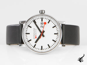 Reloj de Cuarzo Mondaine SBB Evo2 Big, Blanco, 40 mm, Día, MSE.40210.LB