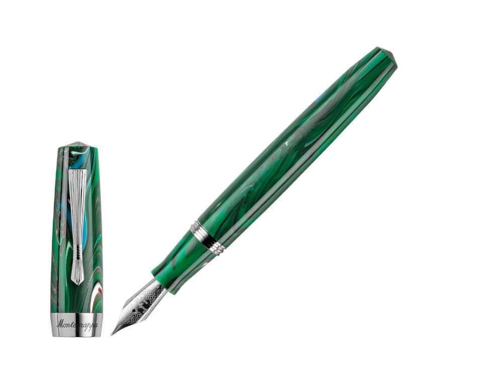 Pluma Estilográfica Montegrappa Elmo 02 Cortina, Acero, ISE2R-AG