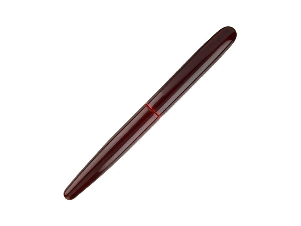 Pluma Estilográfica Nakaya Cigar Long, Aka-Tamenuri, Ebonita, 14 bicolor