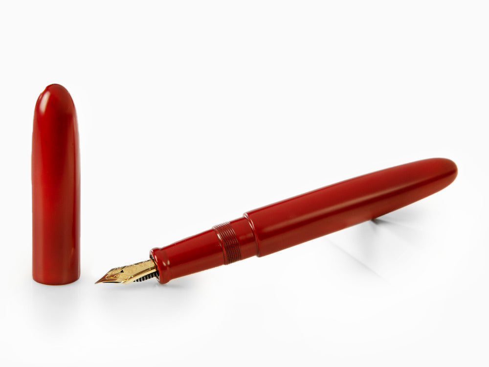 Pluma Estilográfica Nakaya Cigar Portable Shu-nurippanashi, Ebonita,17mm