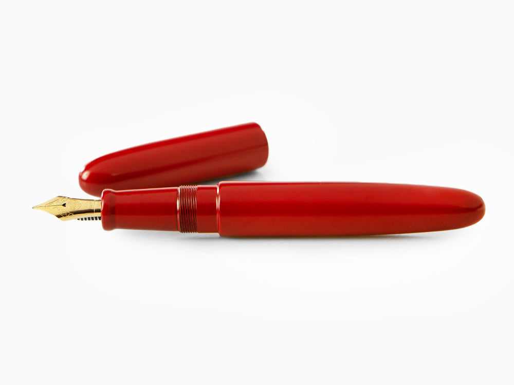 Pluma Estilográfica Nakaya Cigar Portable Shu-nurippanashi, Ebonita,17mm