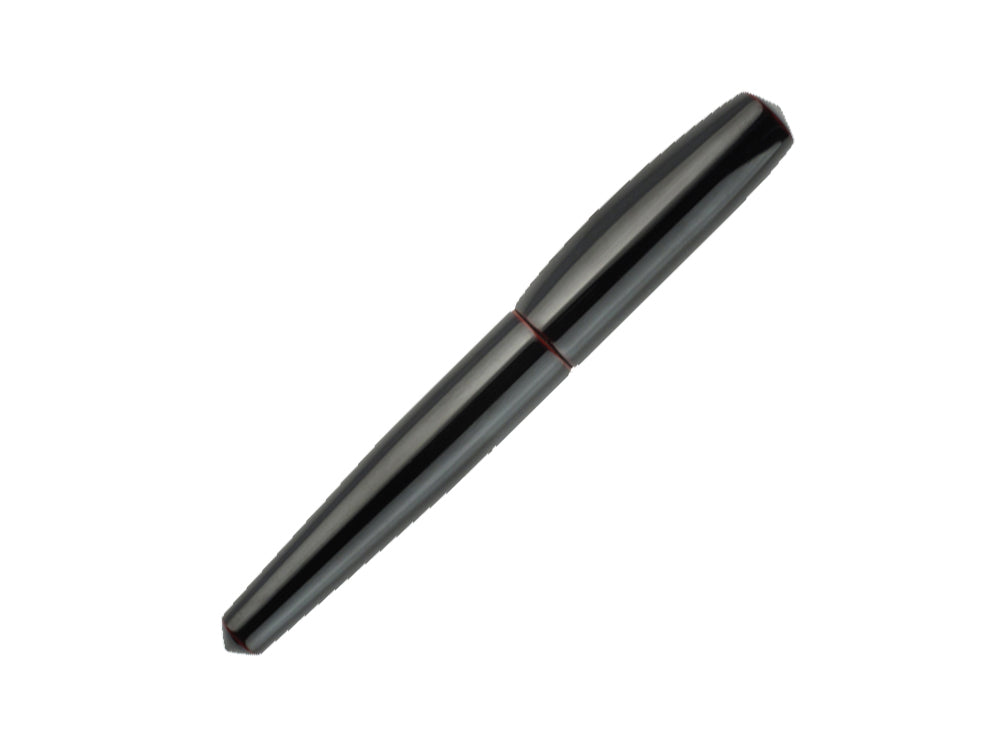 Estilográfica Nakaya Dorsal Fin Ver.1 Kuro-Tamenuri, Ebonita, Urushi