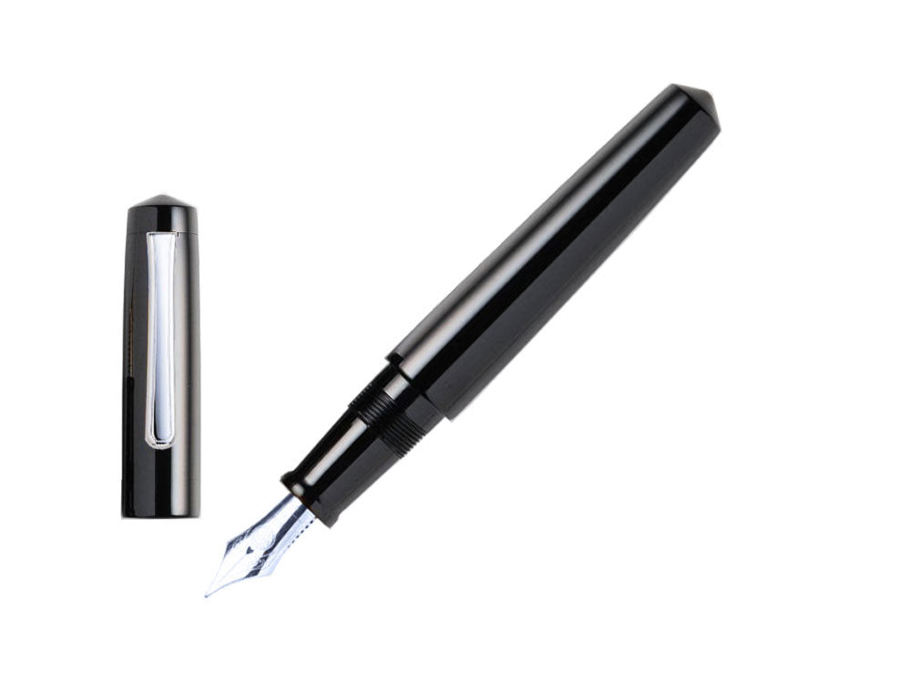 Pluma Estilográfica Nakaya Writer Negro Kuro-Roiro, Ebonita, Rodiado
