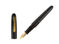 Pluma Estilográfica Nakaya Writer, Kuro Tamenuri, Ebonita y laca Urushi