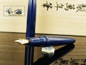 Pluma Estilográfica Nakaya Cigar Portable, Kikyo, Ebonita y laca Urushi