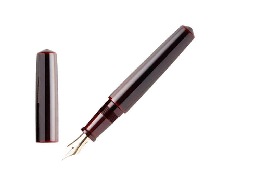 Pluma Estilográfica Nakaya Cigar Piccolo Aka-Tamenuri, Plumín Elástico