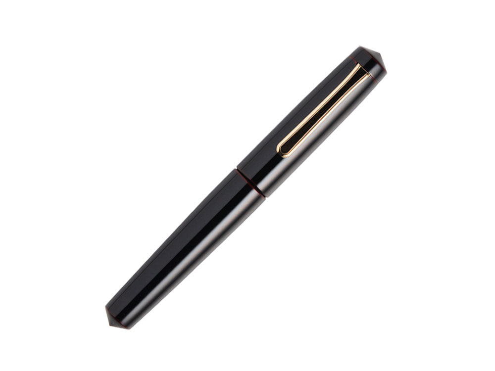 Pluma Estilográfica Nakaya Writer Kuro-Tamenuri, Piccolo, Oro, Ebonita