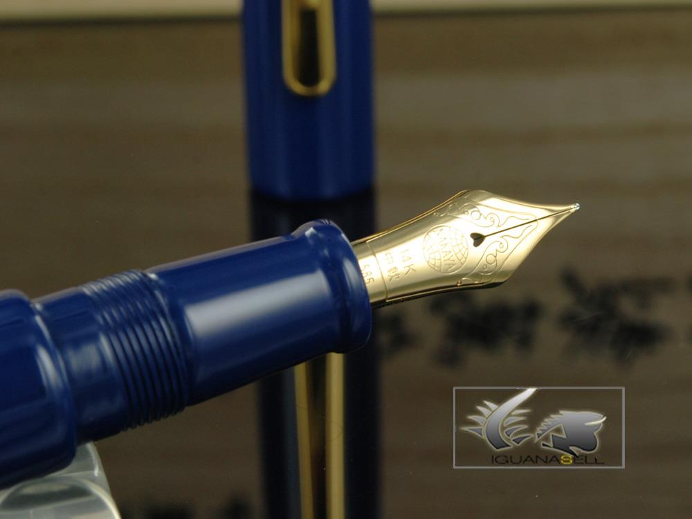 Pluma Estilográfica Nakaya Writer, Kikyo, Ebonita y laca Urushi