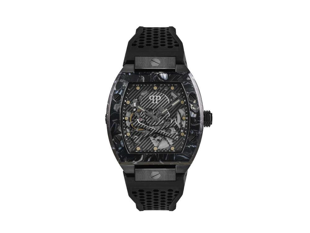 Reloj Automático Philipp Plein The Skeleton, PVD, Negro, 44 mm, PWBAA0221