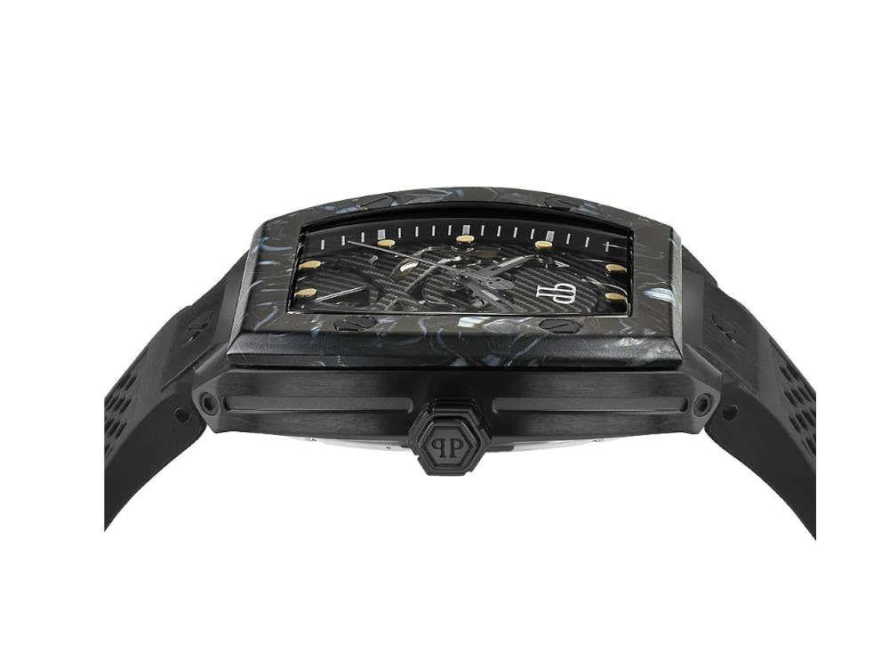 Reloj Automático Philipp Plein The Skeleton, PVD, Negro, 44 mm, PWBAA0221