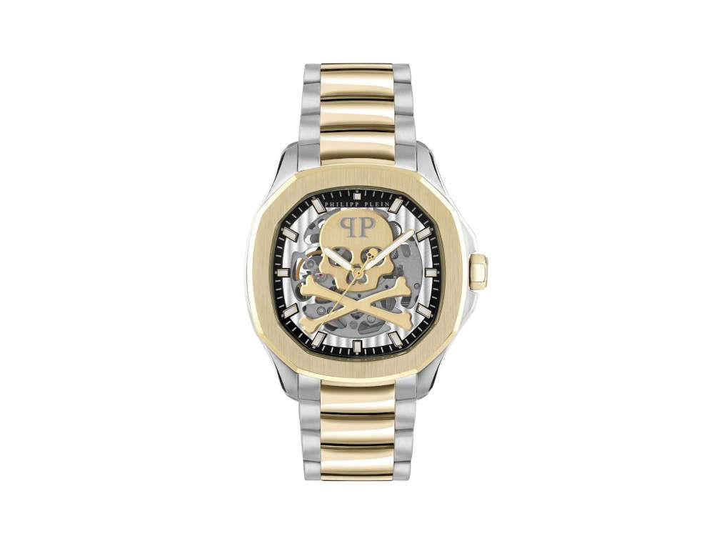 Reloj Automático Philipp Plein 42 mm, PVD Oro, Gris, 42 mm, PWRAA0323