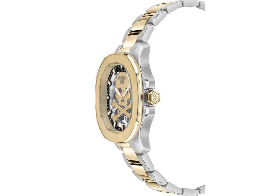 Reloj Automático Philipp Plein 42 mm, PVD Oro, Gris, 42 mm, PWRAA0323