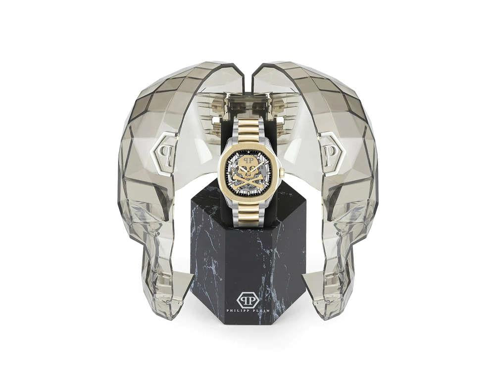 Reloj Automático Philipp Plein 42 mm, PVD Oro, Gris, 42 mm, PWRAA0323