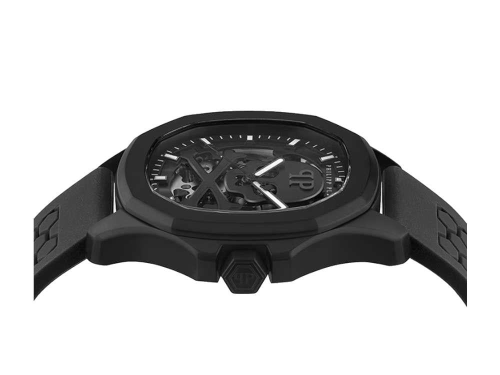 Reloj Automático Philipp Plein 42 mm, Negro, Cristal mineral, PWRAA0923