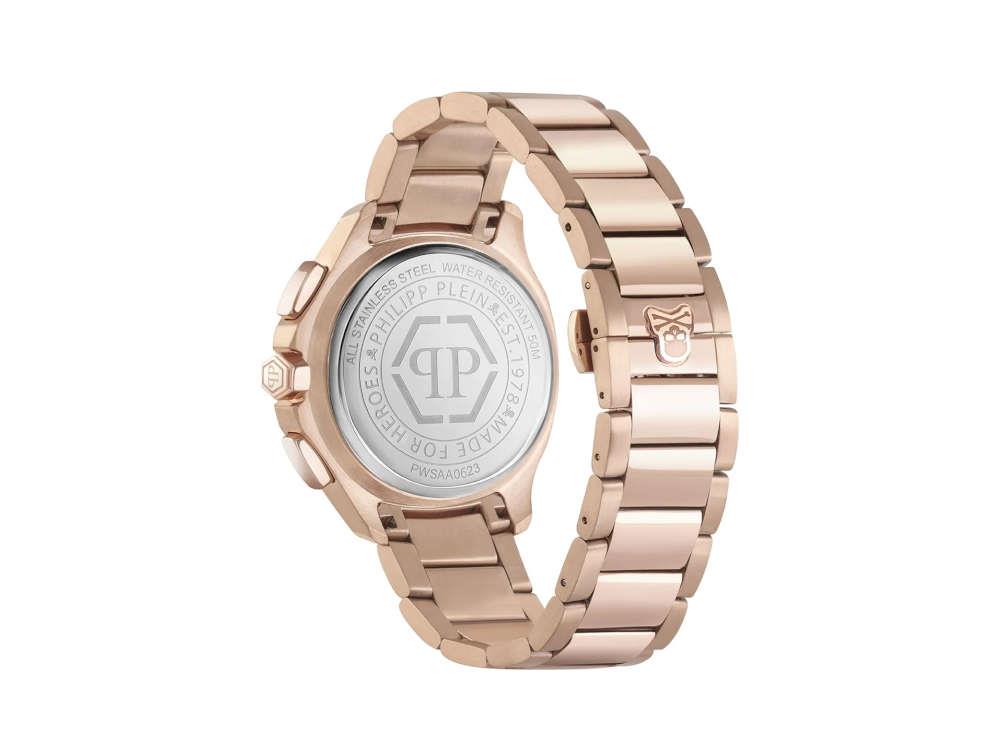 Reloj de Cuarzo Philipp Plein 44 mm, PVD Oro Rosa, Marrón, PWSAA0623