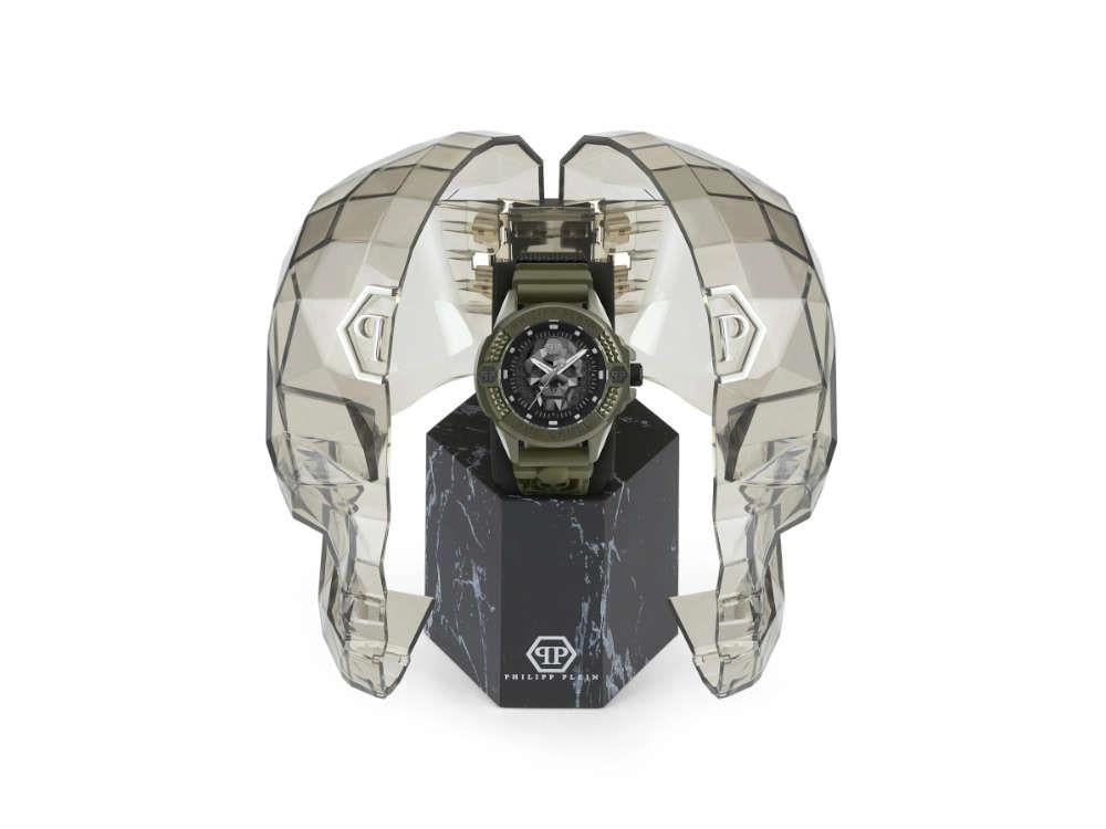 Reloj de Cuarzo Philipp Plein The Skull Ecoceramic, Negro, 44 mm, PWUBA0423
