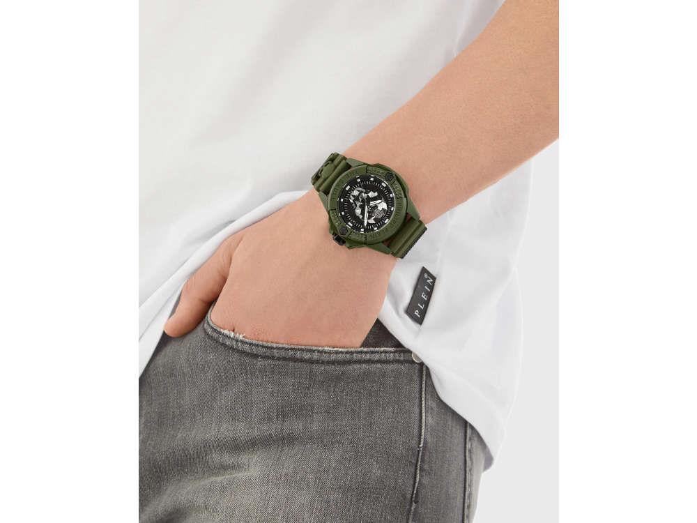 Reloj de Cuarzo Philipp Plein The Skull Ecoceramic, Negro, 44 mm, PWUBA0423