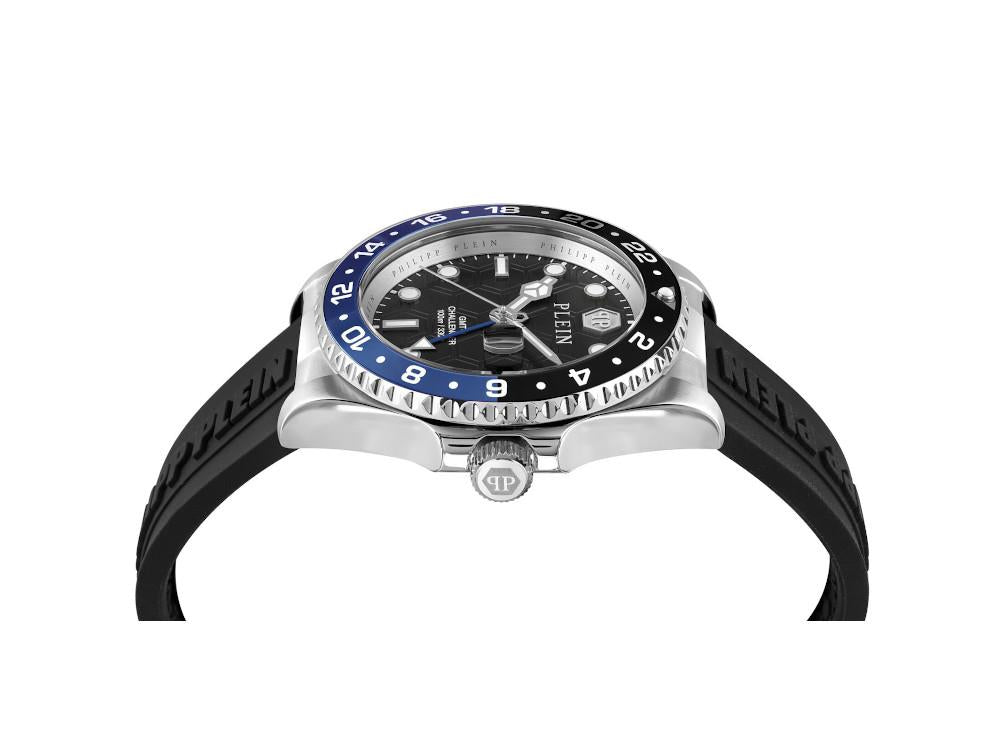Reloj de Cuarzo Philipp Plein GMT-I Challenger, Negro, 44 mm, PWYBA0123
