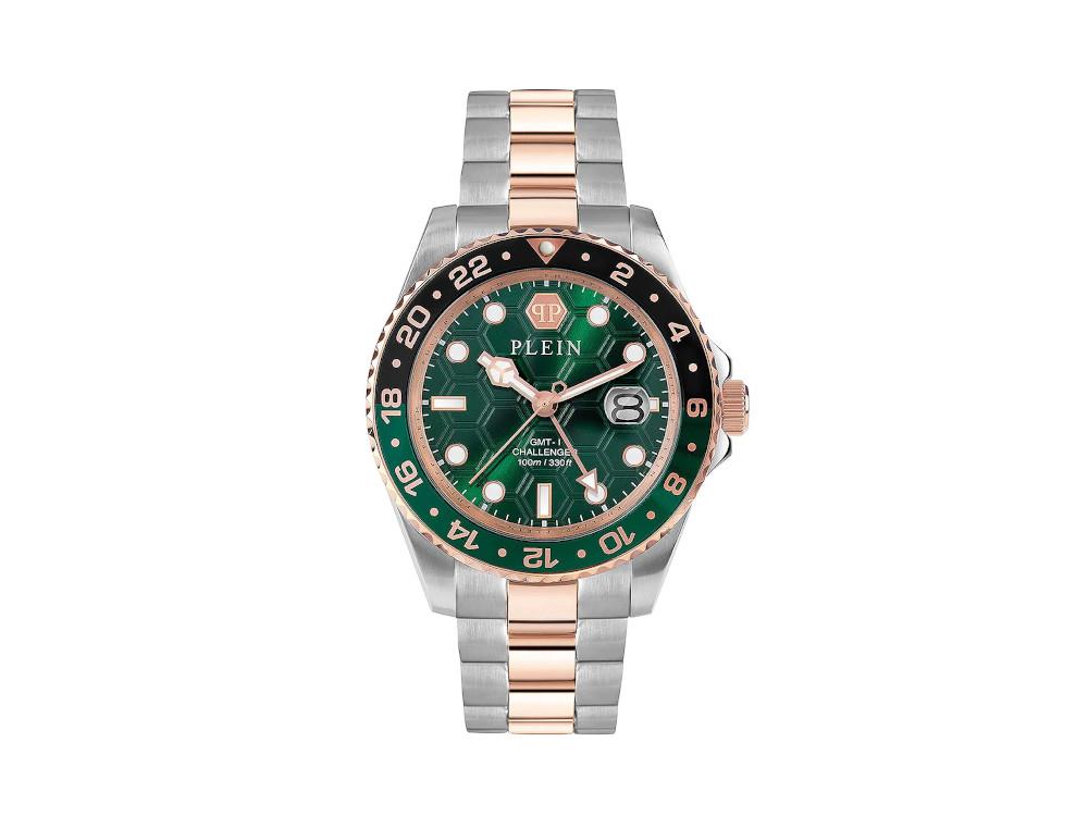 Reloj de Cuarzo Philipp Plein GMT-I Challenger, Verde, 44 mm, PWYBA0623