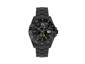 Reloj de Cuarzo Philipp Plein GMT-I Challenger, PVD, Negro, 44 mm, PWYBA0923