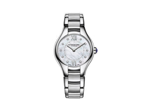 Reloj de cuarzo Raymond Weil Noemia Ladies, 10 Diamantes, Madre perla