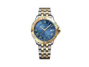 Reloj de Cuarzo Raymond Weil Tango, PVD Oro, Azul, 41mm, 8160-STP-00508