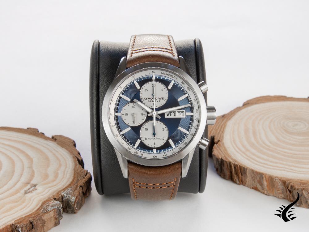 Reloj Automático Raymond Weil Freelancer, 42 mm, Azul, 10 atm, 7732-TIC-50421