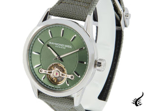 Reloj Automático Raymond Weil Freelancer, 42 mm, Verde, 10 atm, 2780-STC-52001
