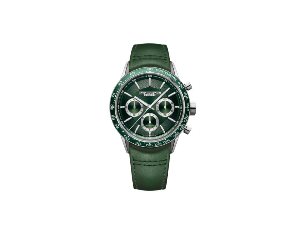 Reloj Automático Raymond Weil Freelancer Chrono, 43.5, Verde, 7741-SC7-52021