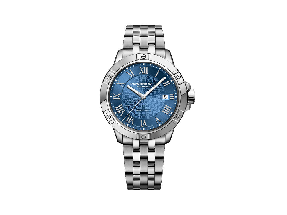 Reloj de Cuarzo Raymond Weil Tango, Azul, 41mm, Cristal de Zafiro, 8160-ST-00508