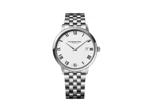 Reloj de cuarzo Raymond Weil Toccata, Blanco, 42 mm, Día, 5588-ST-00300