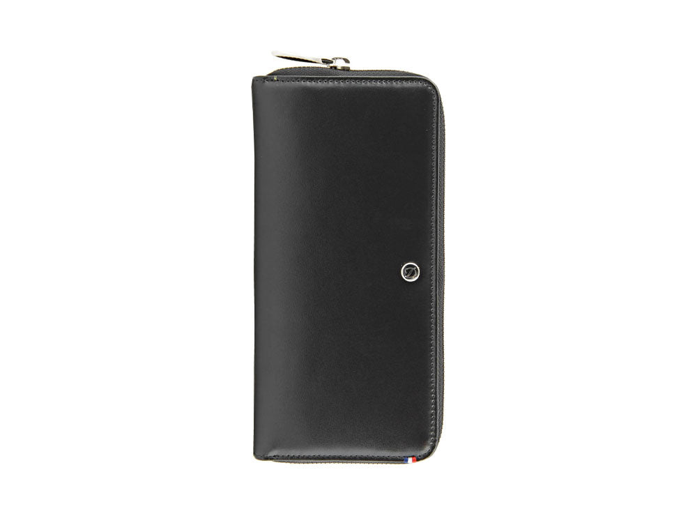 Cartera S.T. Dupont Line D, Negro, Piel, 10 Tarjetas, RFID Protection, 180044