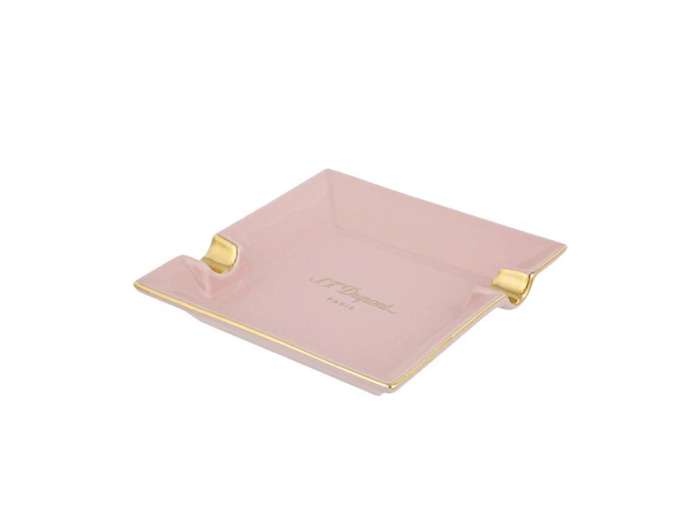 Cenicero S.T. Dupont Mini Pastel Pink, Porcelana, Oro Rosa, 006278