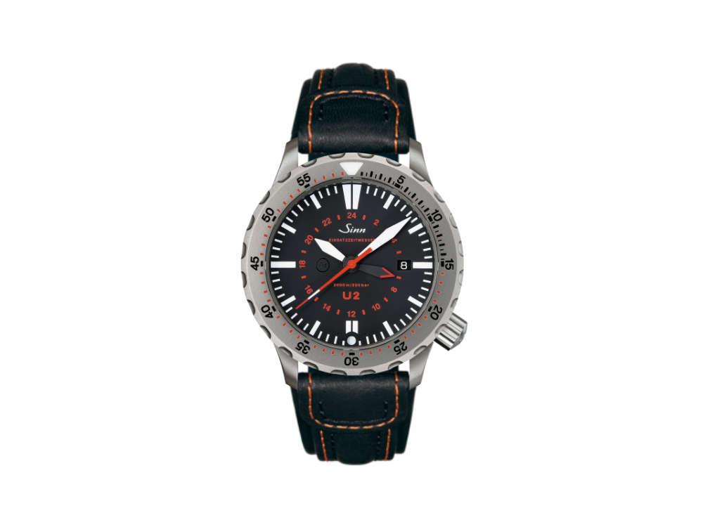 Reloj Automático Sinn U2 Diver, ETA 2893-2, 44mm, 200 atm, Negro, 1020.010 LB101