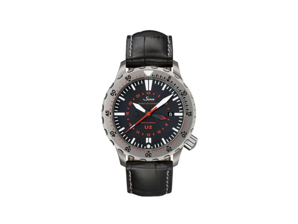 Reloj Automático Sinn U2 Diver, ETA 2893-2, 44 mm, 200 atm, Negro,1020.010 LB6