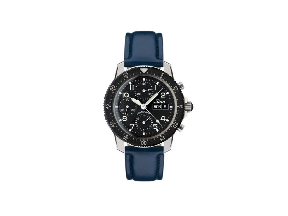 Reloj Automático Sinn 103 St, 41 mm, Correa de piel, Negro, 103.031 LB161