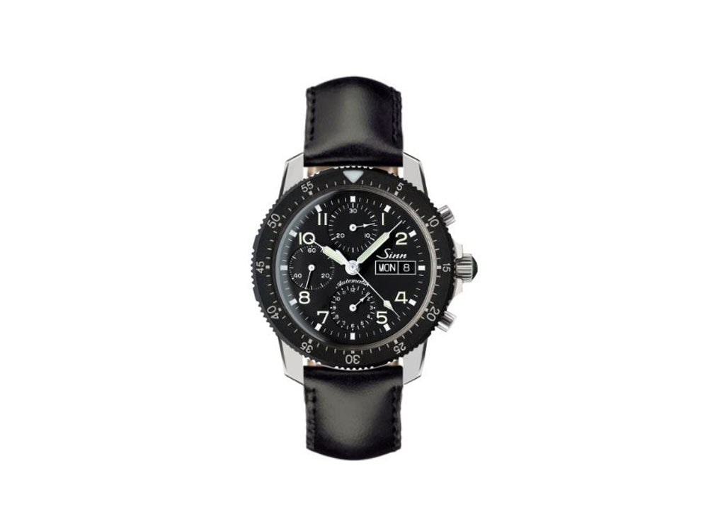 Reloj Automático Sinn 103 St, 41 mm, Correa de piel, Negro, 103.031 LB18
