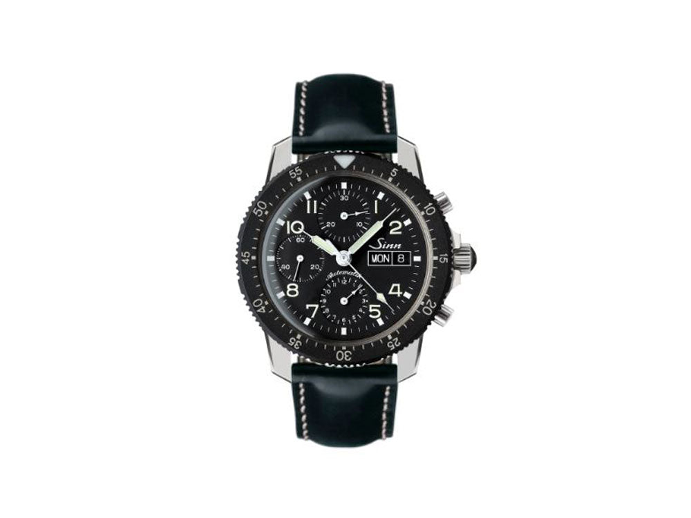 Reloj Automático Sinn 103 St, 41 mm, Correa de piel, Negro, 103.031 LB20
