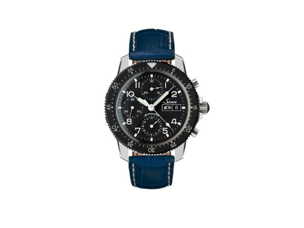 Reloj Automático Sinn 103 St, 41 mm, Correa de piel, Negro. 103.031 LB3