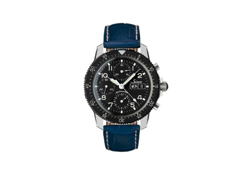 Reloj Automático Sinn 103 St, 41 mm, Correa de piel, Negro. 103.031 LB3